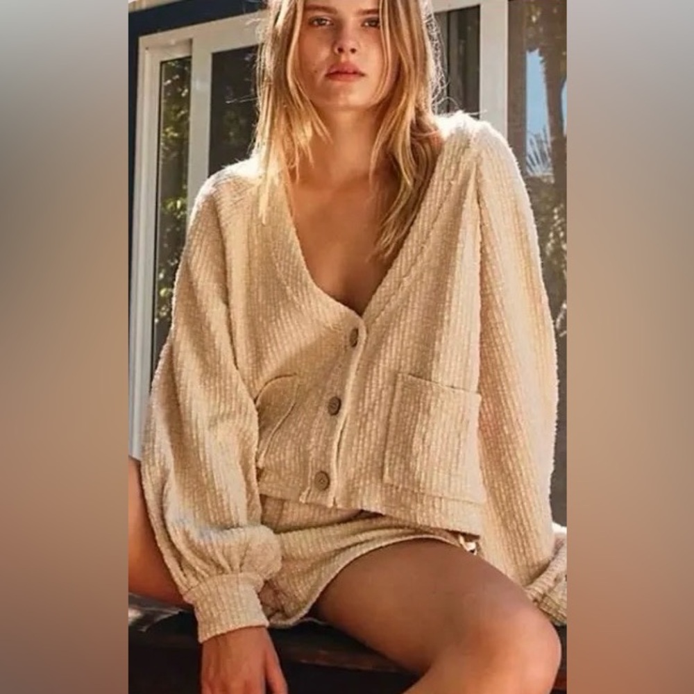 Free people oasis beach cardigan